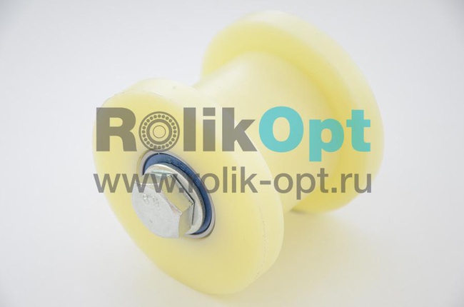 Ролик для ворот КАПРОЛОН d 70мм под ТРУБУ (профильн.) 40х40