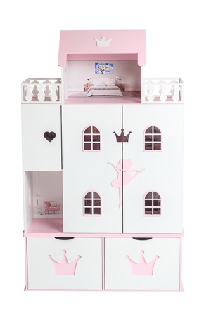 Dollhouse "Ballerina" (White-pink)
