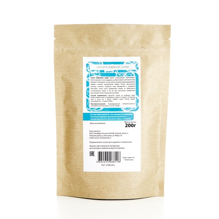 Натуральный Сухой кофейный Скраб аромат Кокос 200 гр.