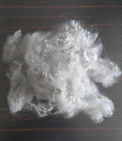 Переработанное полиэфирное штапельное волокно