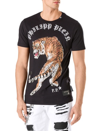 Футболка бренда Philipp Plein Neck SS "Out Of Me Head"