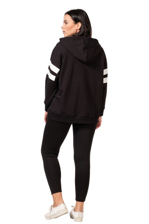 Büyük Beden Baskı Detaylı Sweatshirt