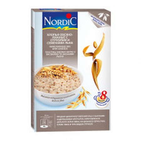 Хлопья овсяно-ржаные с отрубями и семенами льна