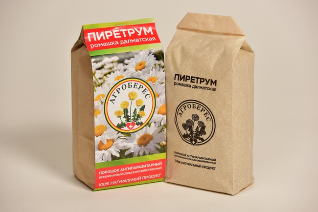 Антипаразитарный ветеринарный порошок "ПИРЕТРУМ"