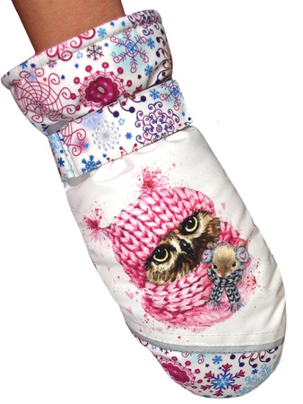 Membran kumaştan yapılmış çocuk eldivenleri