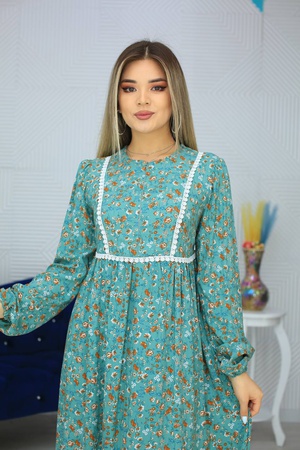 Штапельное платье