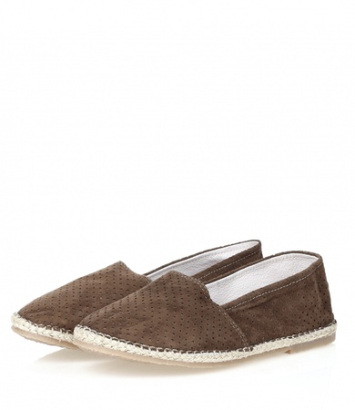 Коричневые эспадрильи e020