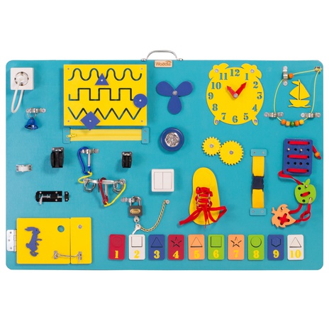 Бизиборд Woodle "Премиум односторонний" 60 х 90 см