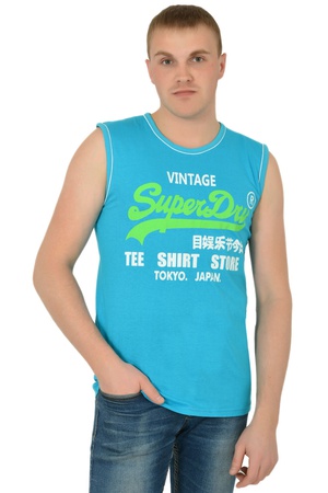 Erkek T-shirt b / r baskı