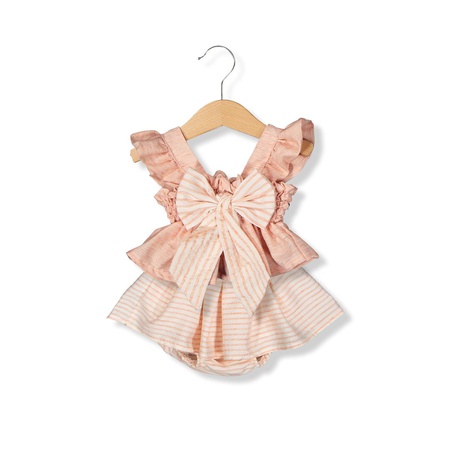 Wholesale Baby Girls Rompers With Bow 0-24M