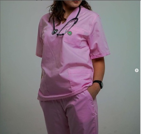 Костюм медицинский женский рубашка и брюки с карманами медицинская одежда для женщин спецодежда