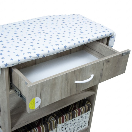 Гладильная доска складная на роликах с корзинами AIKO