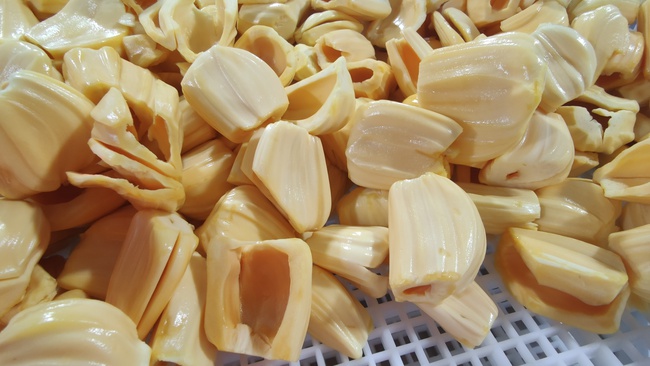 Замороженный Джекфрут мякоть. Замороженные фрукты с заводов OLMISH