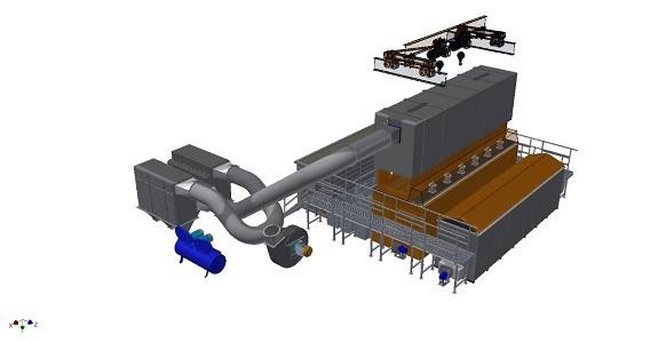 Metal yapılar için galvanizleme alanı