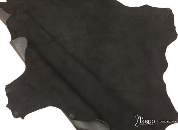 Замша обувная черная (коза)