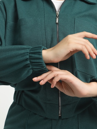 Örme fermuarlı eşofman