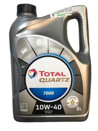 Применение моторного масла TOTAL QUARTZ 7000 10W-40:
