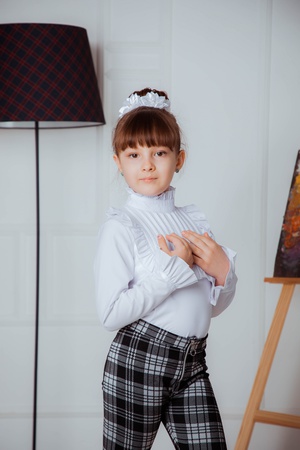 Школьная детская блузка