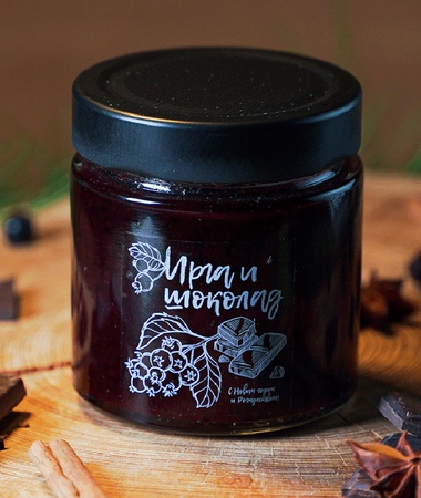 Джем - ирга и шоколад / ДАРЫ-ЮГРЫ-ХМАО / 200 гр