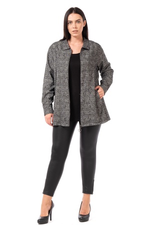 Куртка на молнии большого размера