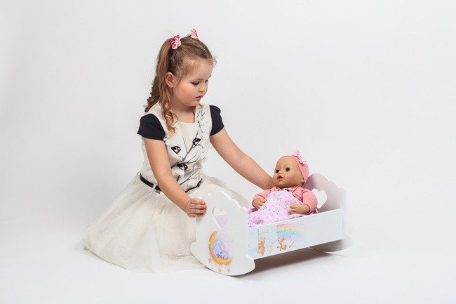 Cradle cot "Heart" 43cm