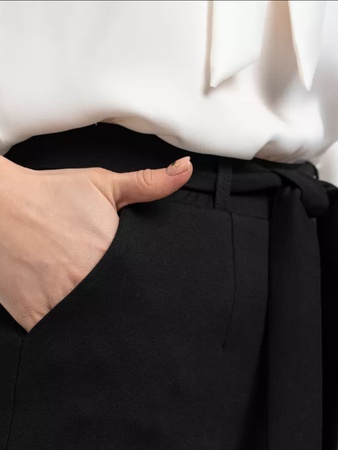 Брюки палаццо трикотажные широкие - арт 111