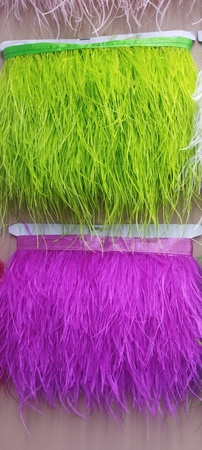 Ostrich feathers 10 cm