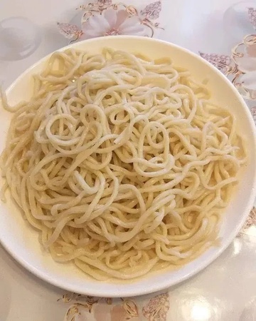 Lagman dough, noodles