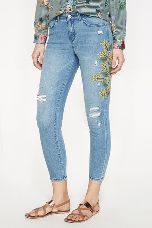 Quality embroidered women jeans