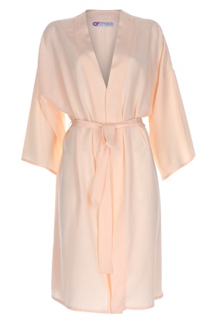 İPEK BAYAN KİMONO -  AÇIK SOMON