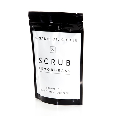 Натуральный Масляный кофейный скраб с эфирным маслом Лемонграсса 250 гр.