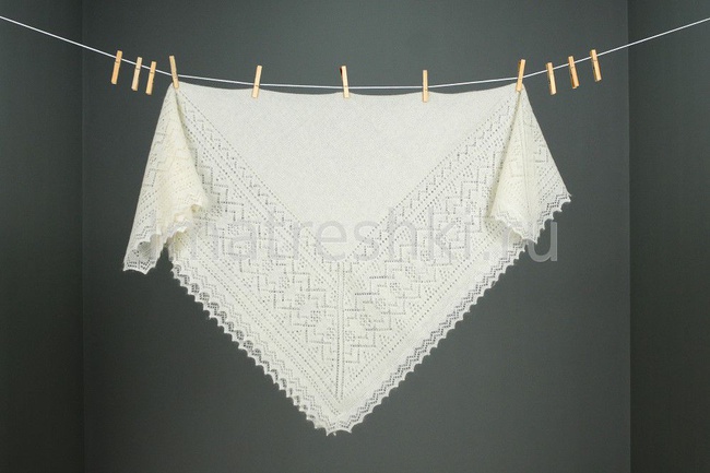 Оренбургский пуховый платок П2-100