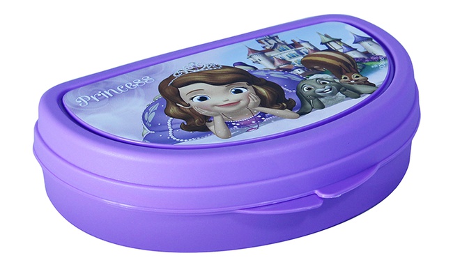 Бутербродница Disney лиловый *24 (М-Пластика)