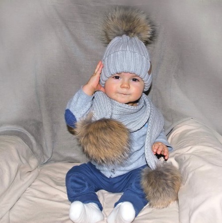 Çocuk seti: şapka + atkı