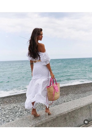 bayan elbise vual kumaş ikili takım kemer dahildir