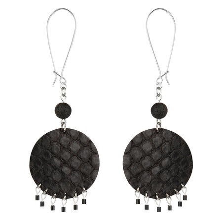 W-113SN Yılan derisi küpe