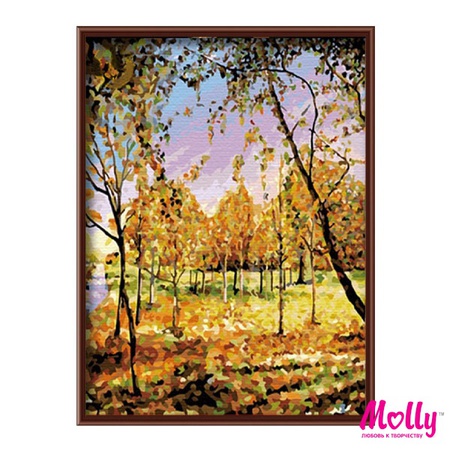 Sonbahar renklerinde sayıya göre boyama