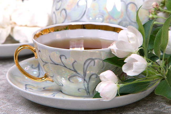 Сервиз чайный 15 предм. Белый лебедь Морозко