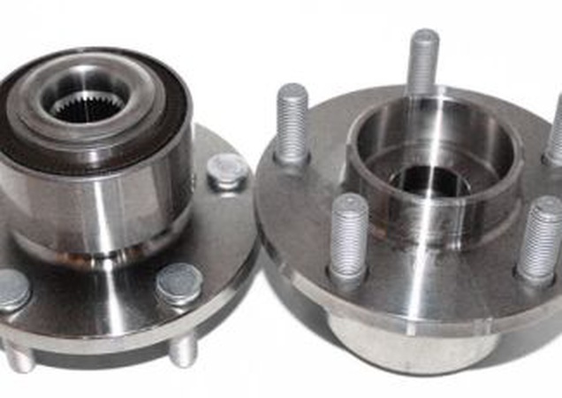 Impeller wheel with hub and bearing