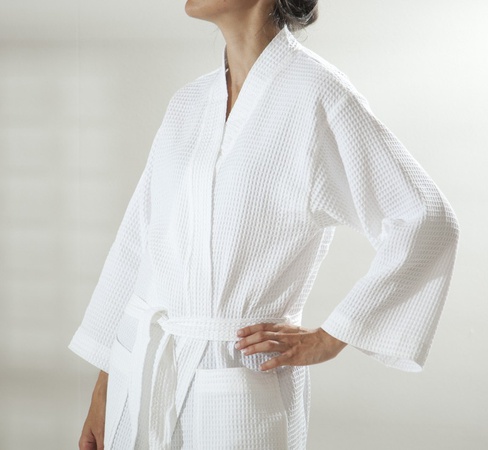 Халат вафельный банный