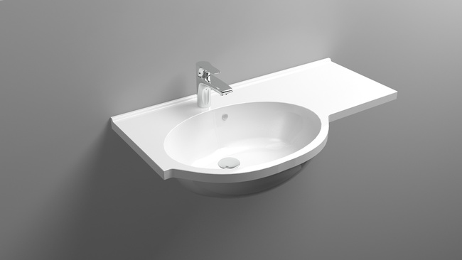 خط المغسلة 90 يسار / يمين