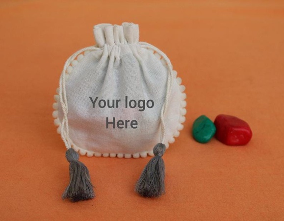 Белый хлопковый мешочек на шнурке, мешочек из ювелирного хлопка, мешочек с индивидуальным логотипом, мешок с индивидуальным логотипом, подарочные мешочки, косметичка