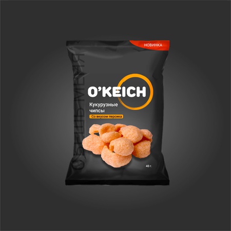 Şeftali Aromalı Mısır Cipsi, 40 gr.