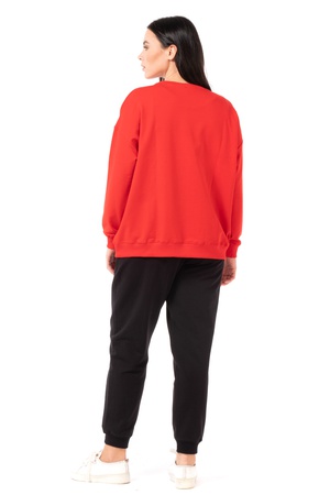 Толстовка с круглым вырезом