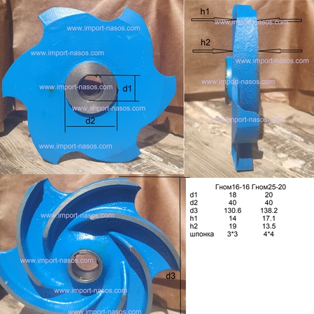 Запчасти для насоса гном