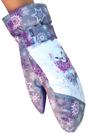 Детские варежки из мембранной ткани