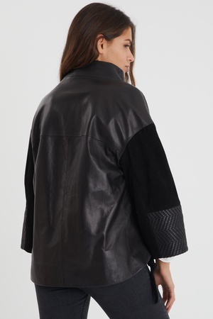 Leather jacket for women - Relaxed Fit