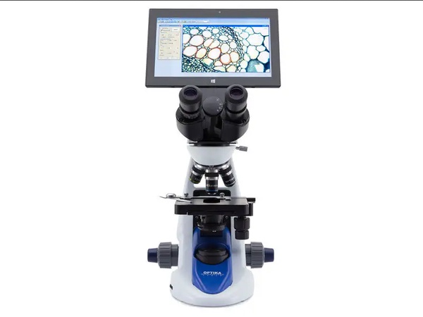 Микроскоп Б-190ТБ с цифровой камерой и планшетом в комплекте.