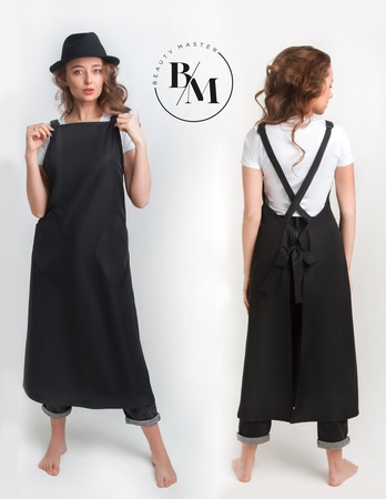 güzellik salonlarının ustaları, ticaret alanında hizmet personeli için önlükler, sabahlıklar ve aksesuarlar