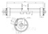 Ось тракторного прицепа ADR тормозная
